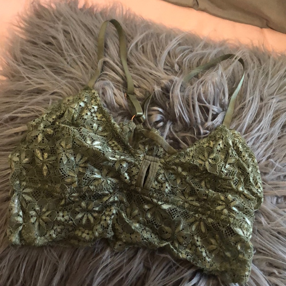 Olive green bralette